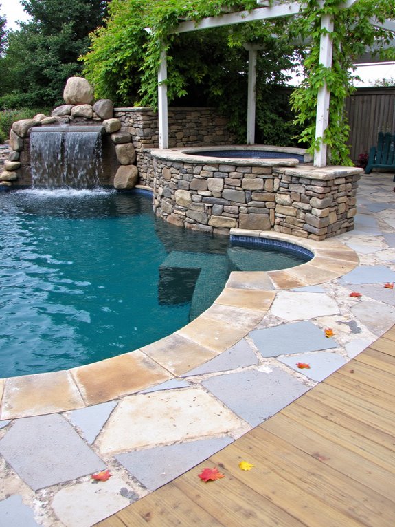 18 Luxurious Inground Pool And Hot Tub Ideas For Home Retreats water features for families
