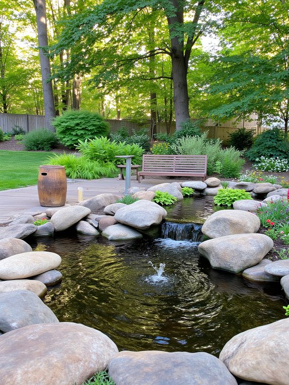 21 Creative Stock Pond Pool Ideas For Nature Loving Yards waterfalls enhance pond serenity