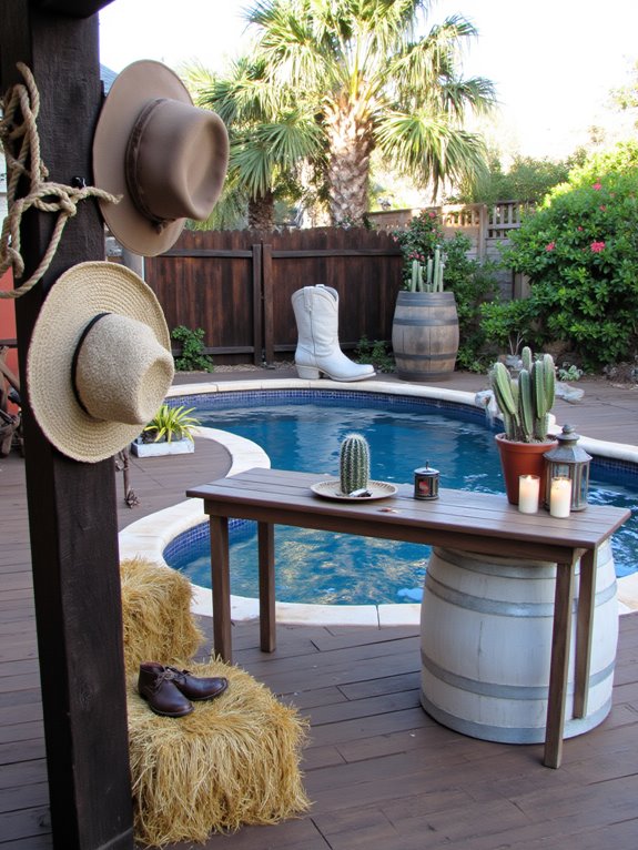 19 Cozy Cowboy Pool Ideas That Bring Cool Western Style Home western themed pool party fun