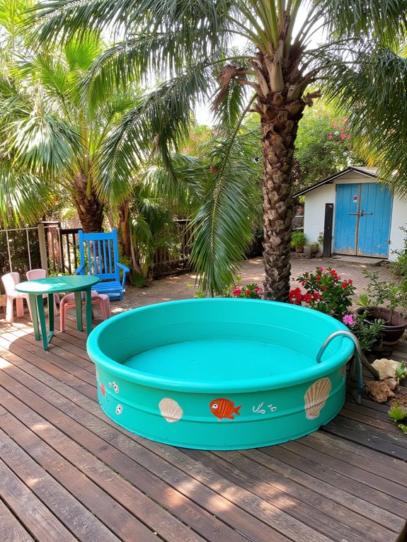 21 Unique Mini Stock Tank Pool Ideas Packed With Personality whimsical tropical paradise pool