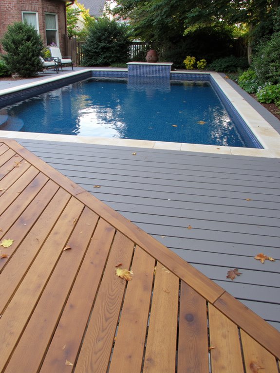 22 Gorgeous Inground Pool Landscaping That Transforms Any Yard wood vs composite decking