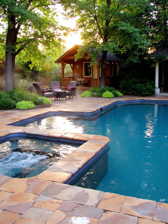 20 Cool Inground Pool Ideas For A Relaxed Backyard Atmosphere year round outdoor relaxation oasis