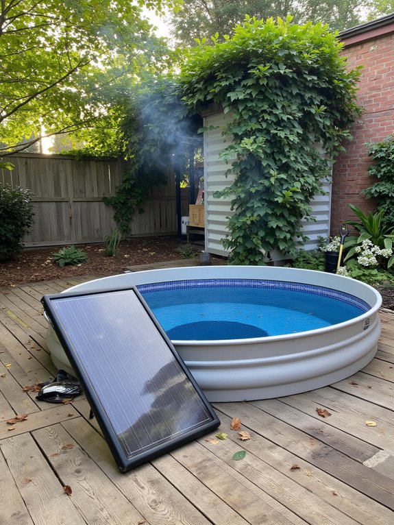 25 Upgraded Stock Tank Pool Ideas For A Big Style Boost year round warm water enjoyment