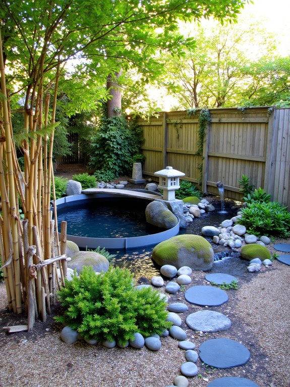 23 Brilliant Stock Tank Pool Privacy Ideas For Peaceful Afternoons zen garden pool retreat