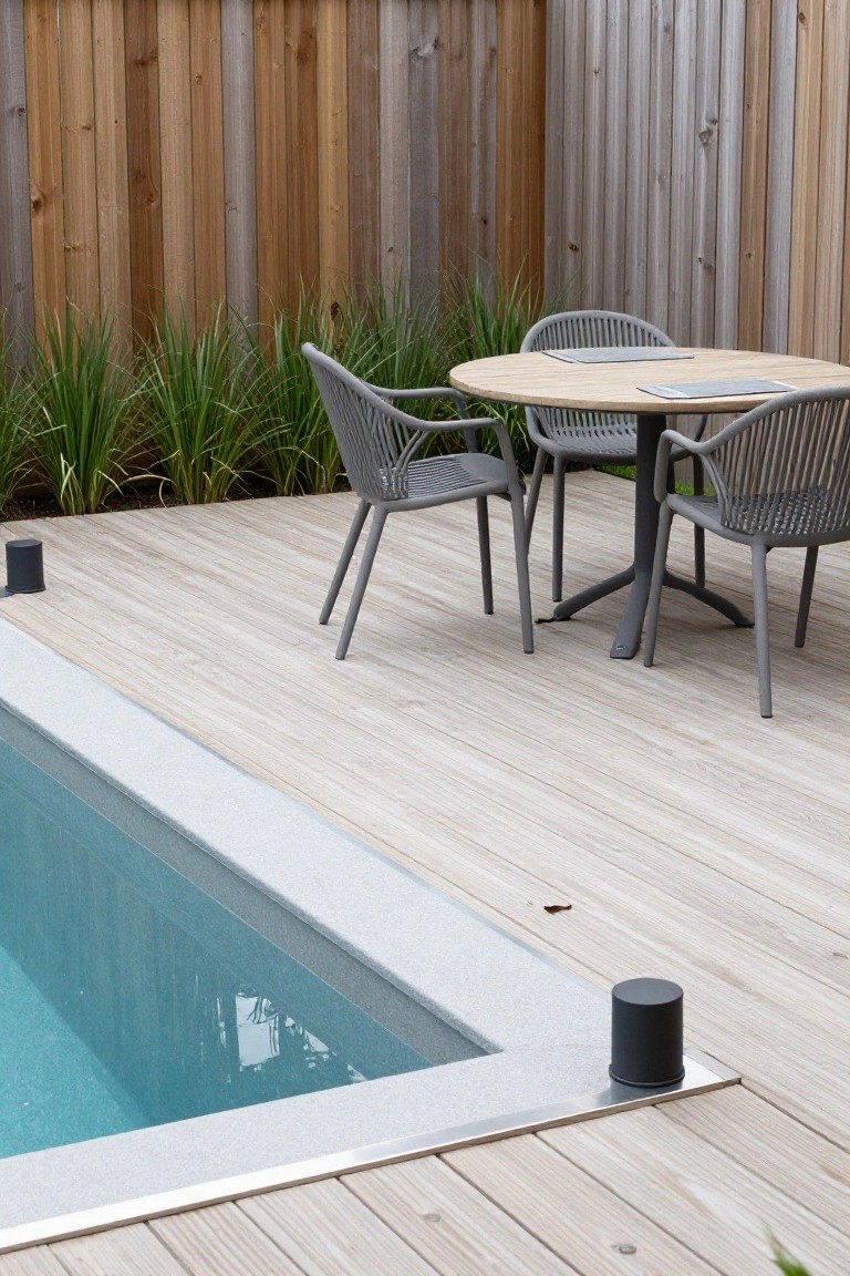 Poolside Round Table Setup