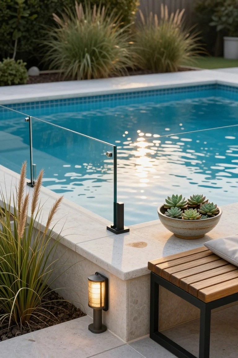 Poolside Lantern Lighting