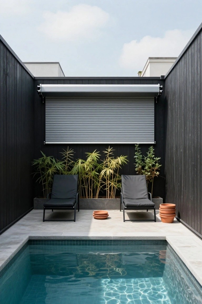 Retractable Roller Shutters for Pool Shade