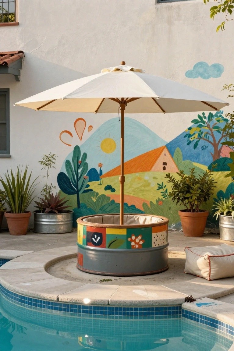 Large Umbrella for Poolside Shade
