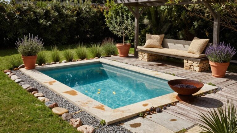 23 Cozy Rustic Pool Landscaping Ideas That Feel Warm And Inviting ...