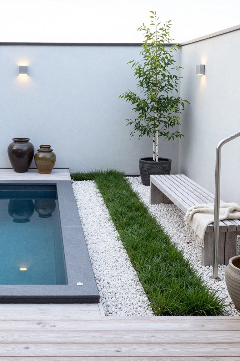 Poolside Turf and Pebble Strip