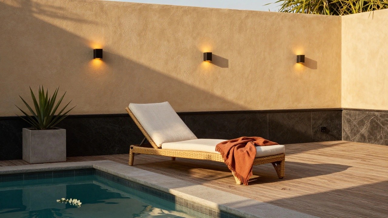 23 warm pool wall lighting ideas that wash surfaces with gentle light featured