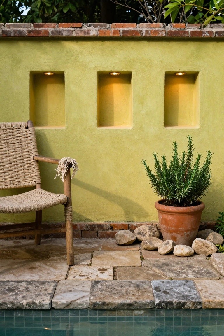 Recessed Niches for Soft Pool Wall Glow
